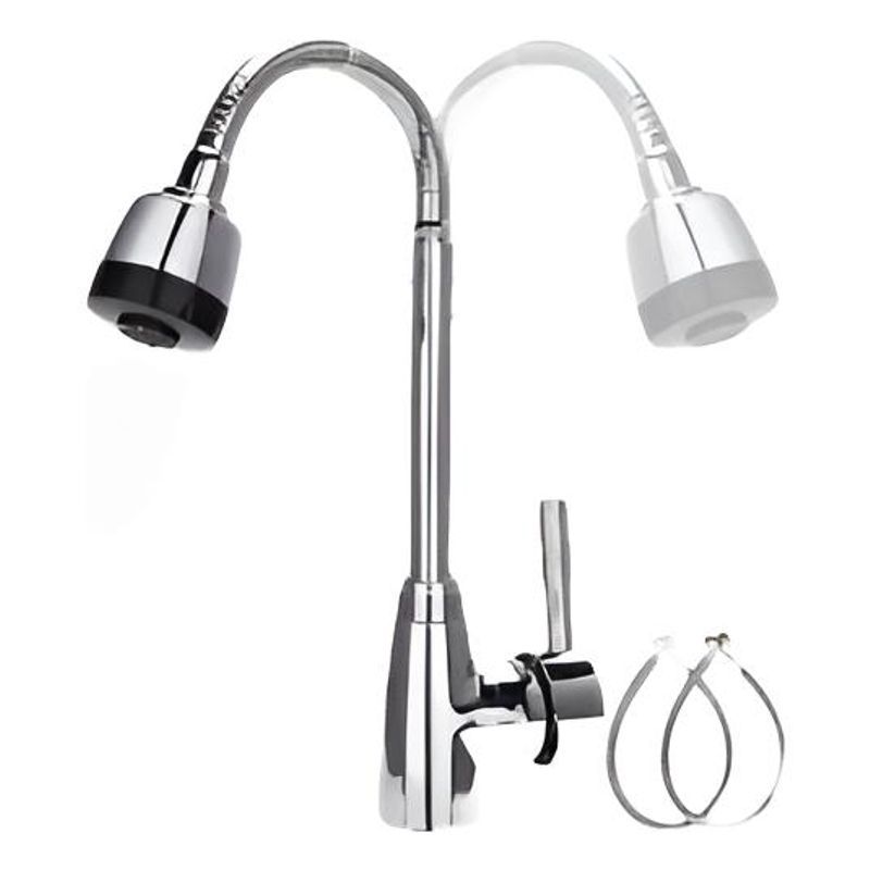 GENERICO - Llave Grifería Monocomando Flexible Doble Chorro 360°