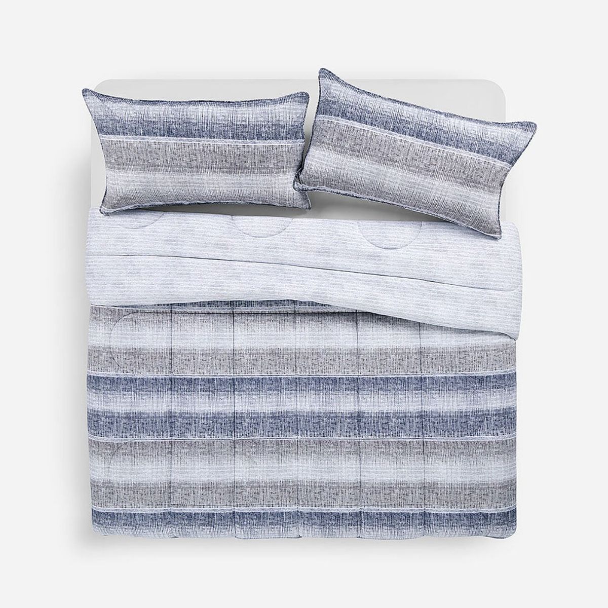 ROSEN - Plumón Algodón Reversible Balder Gris Súper King