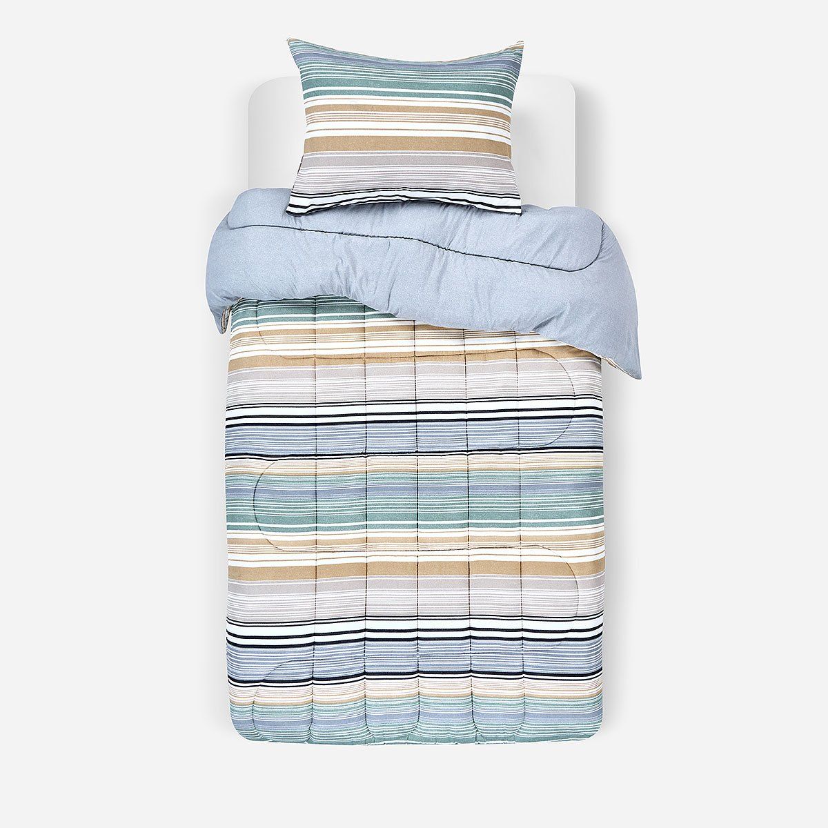 ROSEN - Plumón Reversible Soft Touch Alirio Azul 1,5 Plazas