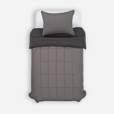 Imagen 2 del producto Plumón Bicolor Lines Reversible Charcoal 1,5 Plazas