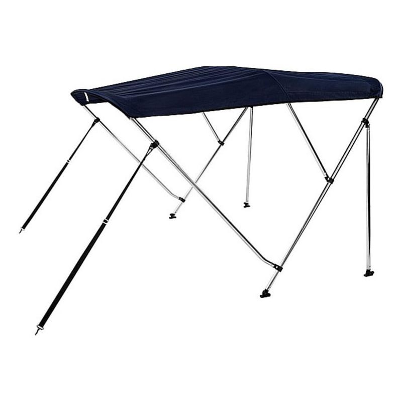 GENERICO - Toldo Bimini de Acero Inoxidable para Lanchas de 16-23 pies