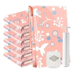 GENERICO - Bolsas al Vacío Reutilizables para Ropa y Textiles - Pack 9