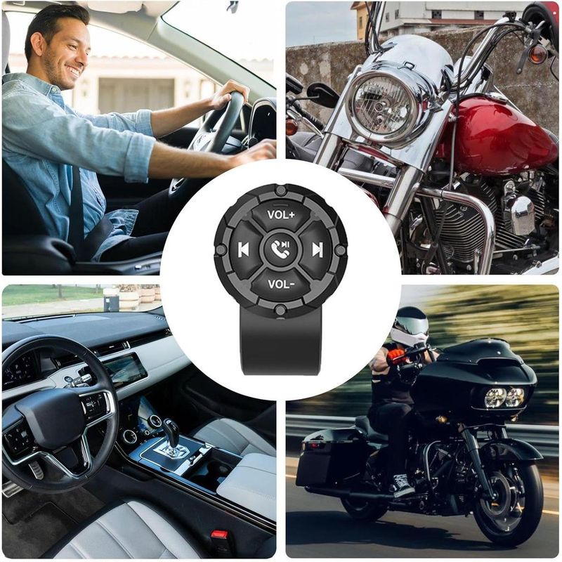 GENERICO - Control Remoto Bluetooth para Volante de Moto y Bicicleta