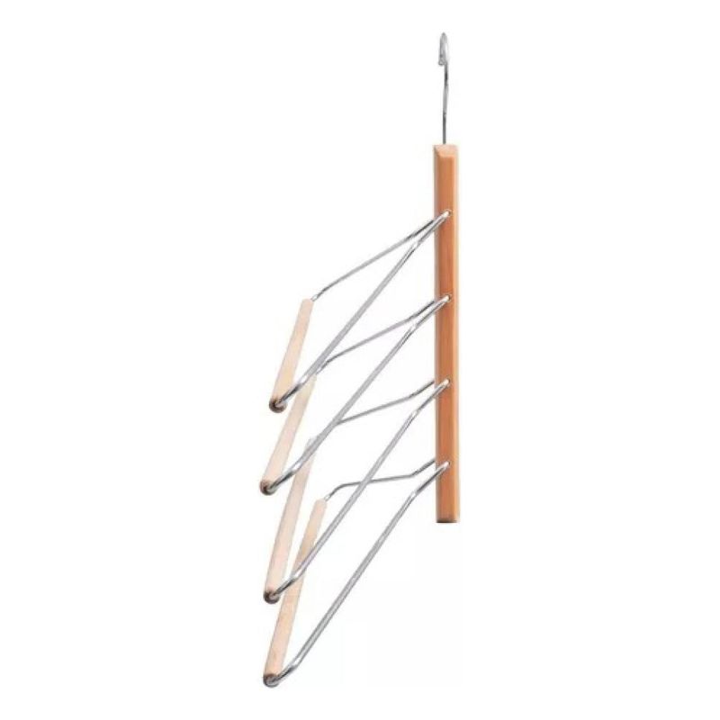 GENERICO - Colgador de Madera Natural para Ropa, Estilo Vintage Moderno