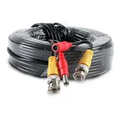 GENERICO - Cable de 15m para cámara y DVR, ideal para interior y exterior