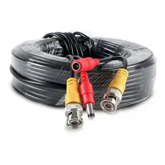 GENERICO - Cable de 15m para cámara y DVR, ideal para interior y exterior