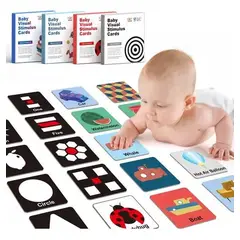 GENERICO - Tarjetas Montessori de Estimulación Visual para Bebés