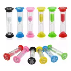 GENERICO - Relojes de Arena Coloridos para Juegos y Cocina - 6 Tiempos
