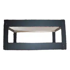 GENERICO - Bandeja Doble de Madera Negra para Organizar Escritorio