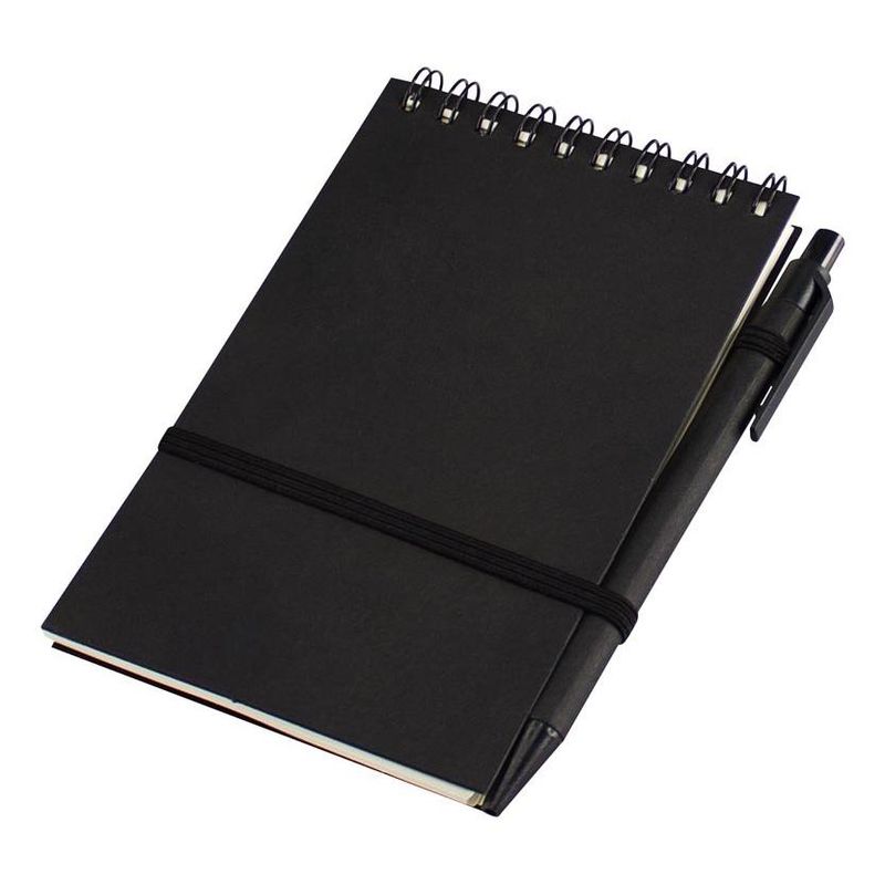 GENERICO - Paquete de 10 Libretas Ecológicas Negras con Lápiz