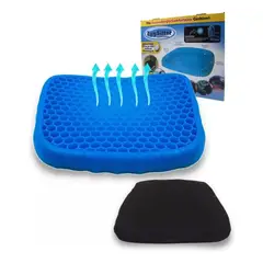 GENERICO - Cojín Ergonómico de Gel Lavable para Comodidad Diaria