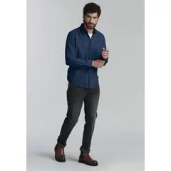 FEROUCH - Camisa Honolulu Fr Azul