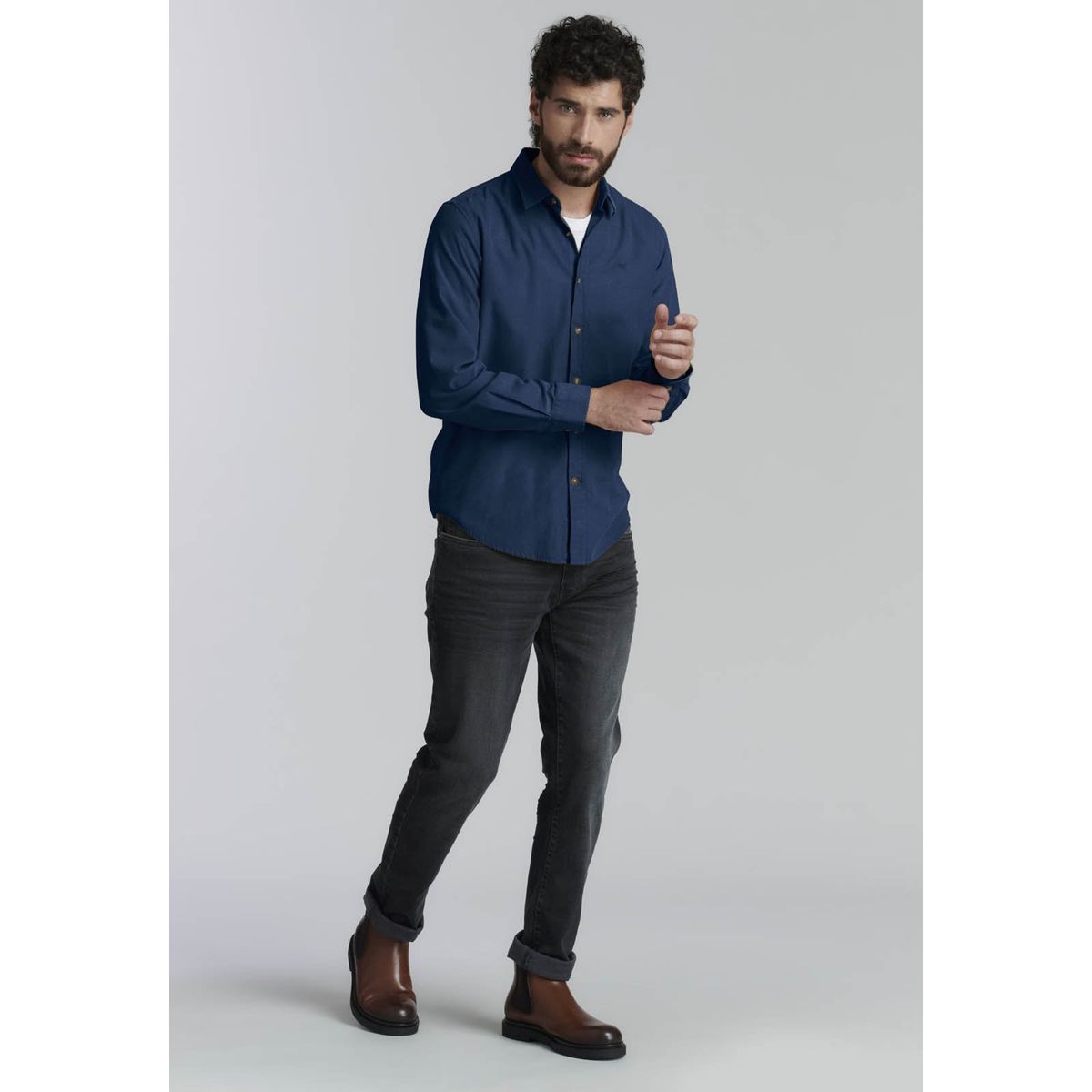 FEROUCH - Camisa Honolulu Fr Azul Ferouch