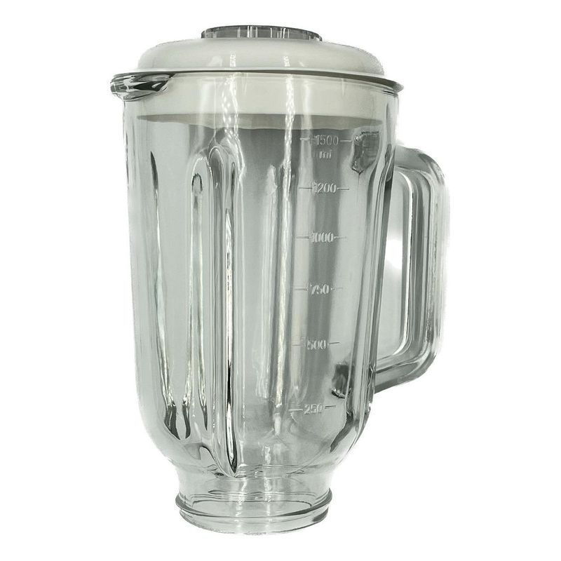 GENERICO - Vaso de Vidrio con Tapa para Licuadoras Sindelen 1.5L