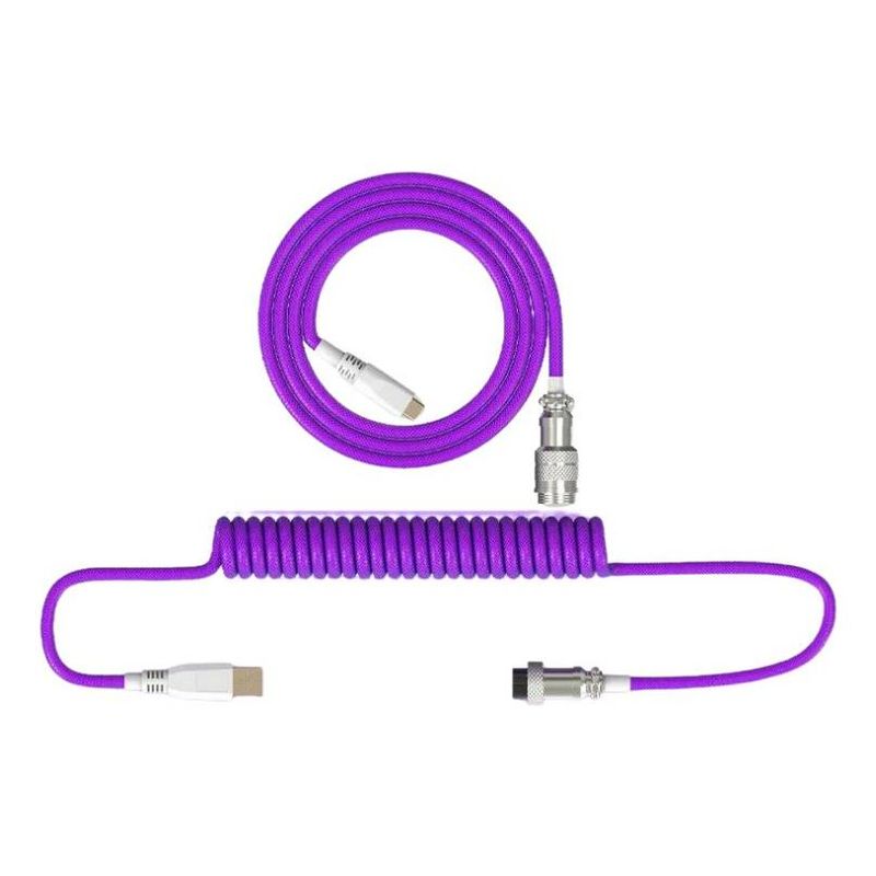 GENERICO - Cable Espiral USB Tipo C para Teclados Mecánicos