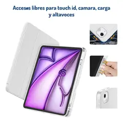 GENERICO - Funda Smart Case para iPad Air 13" con espacio y carga Pencil