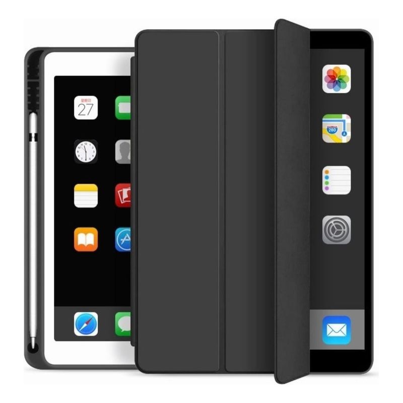 GENERICO - Carcasa Mágnetica para iPad 10.2 con Ranura para Pencil