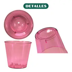 GENERICO - Vasos Shots Acrílicos 60ml para Postres y Bebidas X 100uds