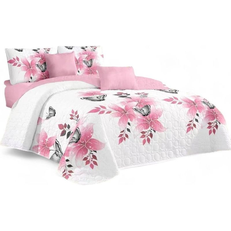 GENERICO - Cobertor de Verano 2 Plazas con Fundas de Almohada de Poliester