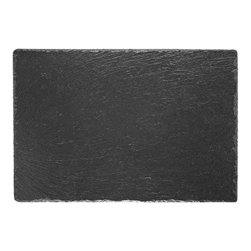 GENERICO - Plato de Pizarra Negro para Emplatado Creativo 30x20 cm