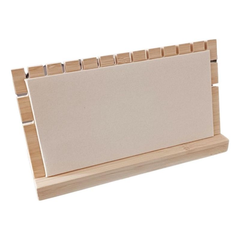 GENERICO - Exhibidor Horizontal para 12 Pulseras en Cuerina Crema
