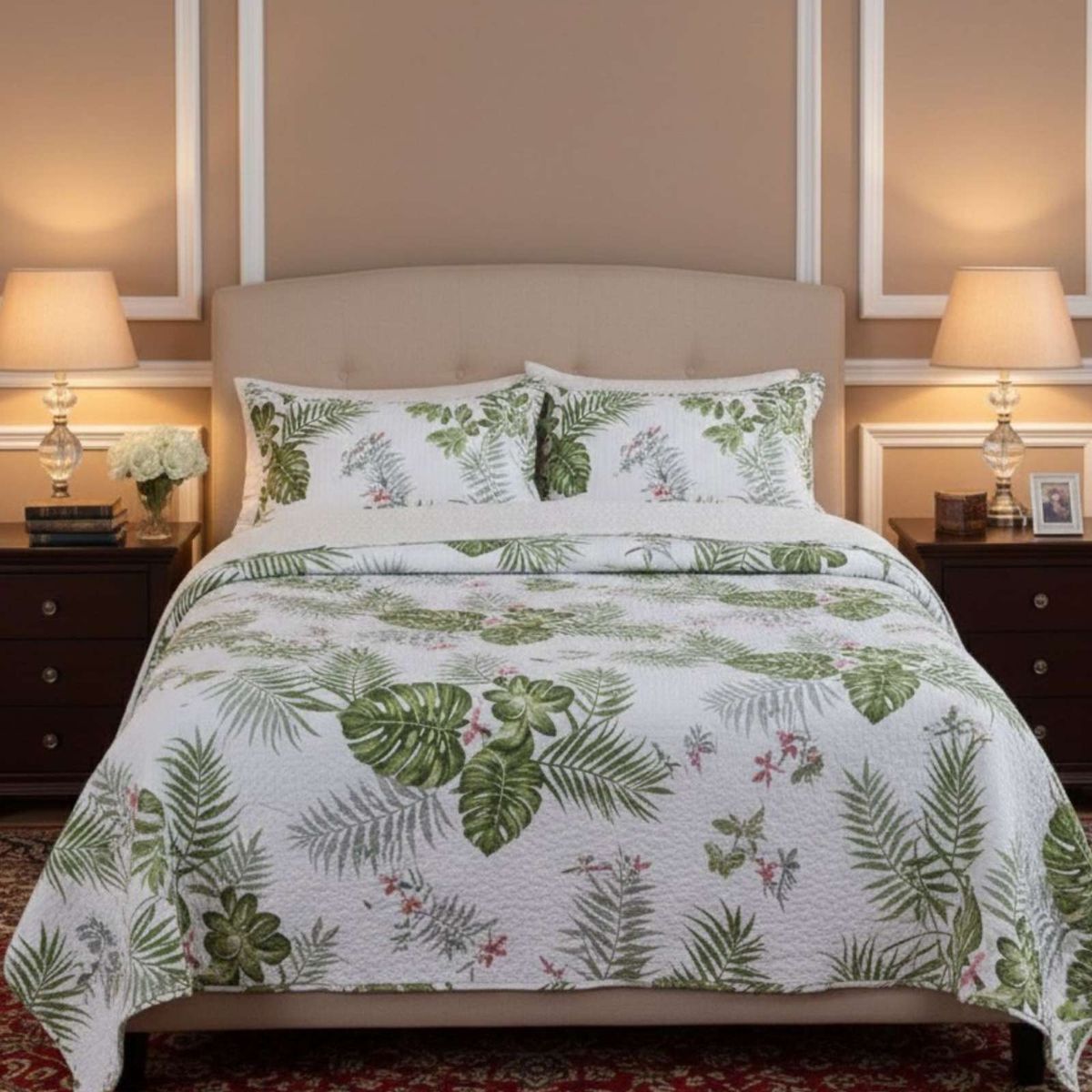 GENERICO - CUBRECAMA QUILT SHERPA PLAZA Y MEDIA 180 X 230 CM