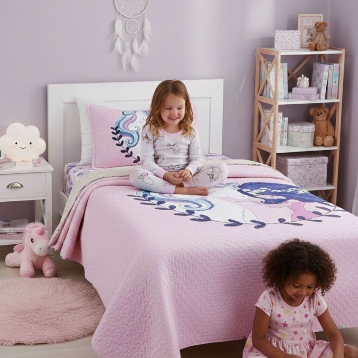 GENERICO - COBERTOR COLCHA QUILT SHERPA OTOÑO INVIERNO PLAZA Y MEDIA