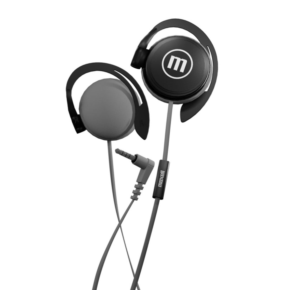 MAXELL - Audífonos Maxell De Gancho EC-155 Con Microfono Negro
