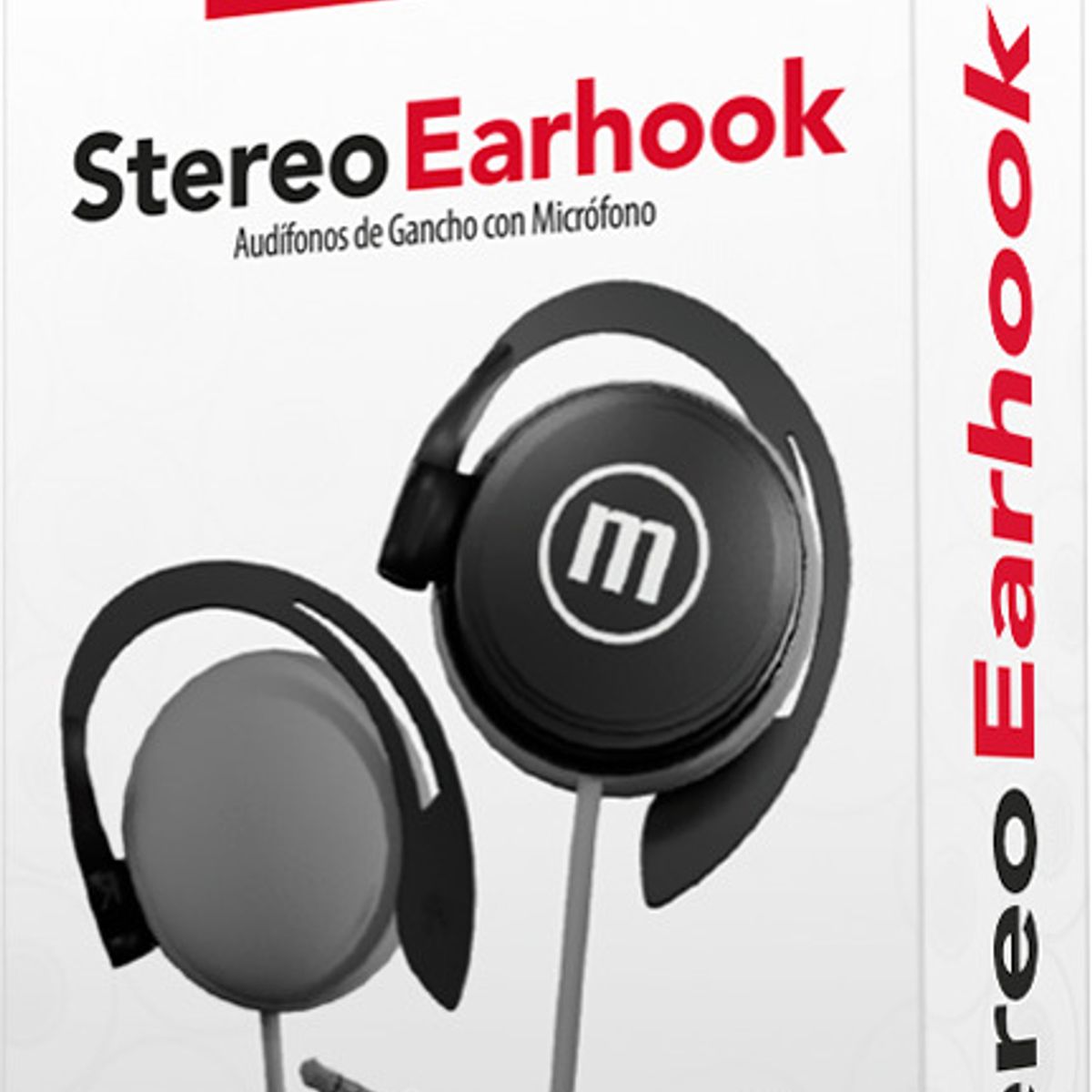 MAXELL - Audífonos Maxell De Gancho EC-155 Con Microfono Negro
