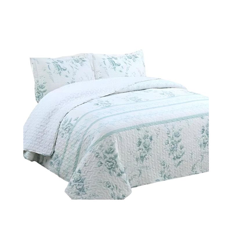 GENERICO - COBERTOR COLCHA QUILT SHERPA OTOÑO INVIERNO 2 PLAZAS