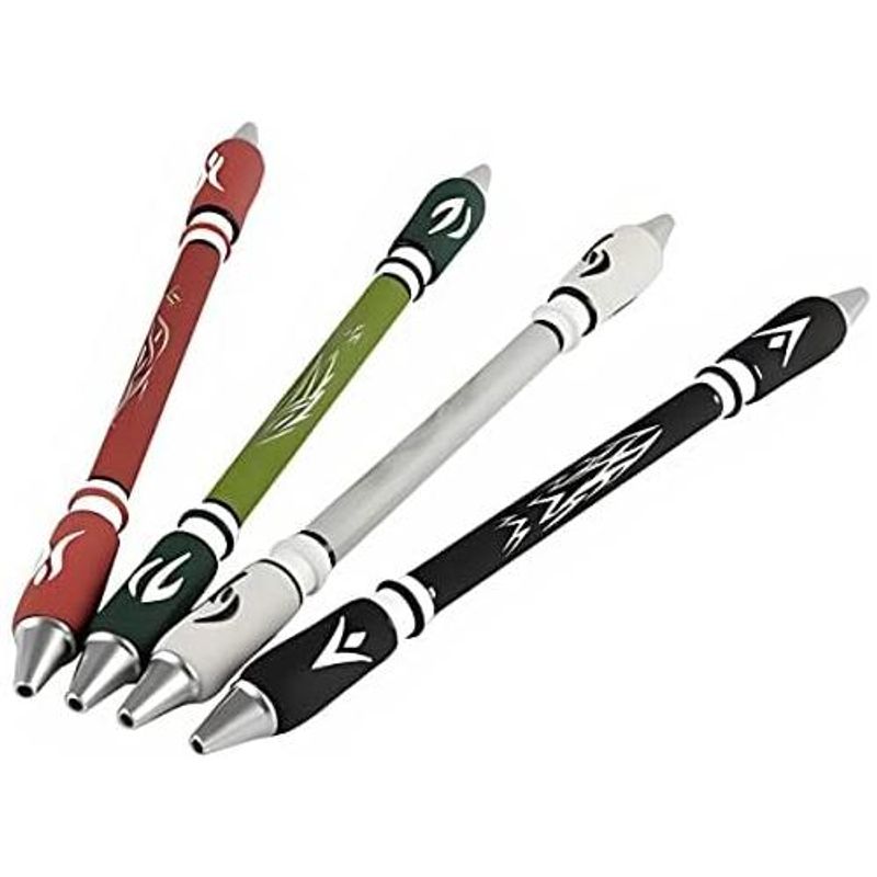 GENERICO - Bolígrafos Giratorios Antideslizantes para Spinning Rojo