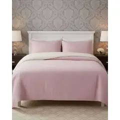GENERICO - CUBRECAMA QUILT CON SHERPA 2 PLAZA 230 CM X 250 CM