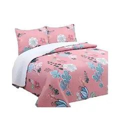 GENERICO - COBERTOR COLCHA QUILT SHERPA OTOÑO INVIERNO 2 PLAZAS