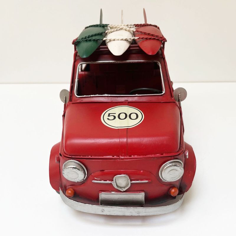 MONTREAL - Auto A Escala Tipo Fiat 500 Decoración Vintage Colección