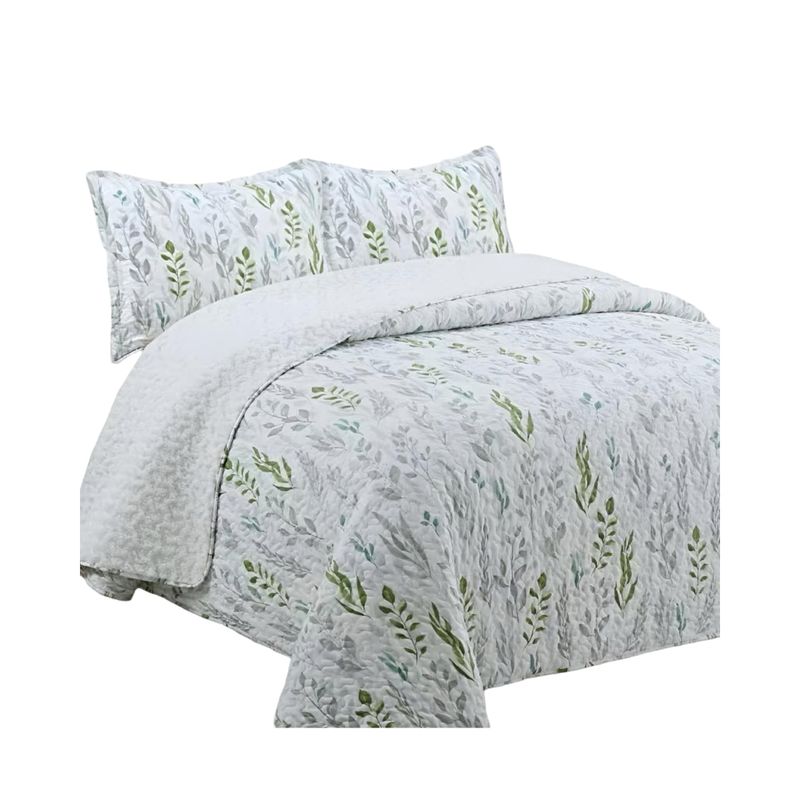 GENERICO - COBERTOR COLCHA QUILT SHERPA OTOÑO INVIERNO 2 PLAZAS