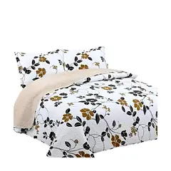 GENERICO - COBERTOR COLCHA QUILT SHERPA KING MEDIDA 250X270 cm