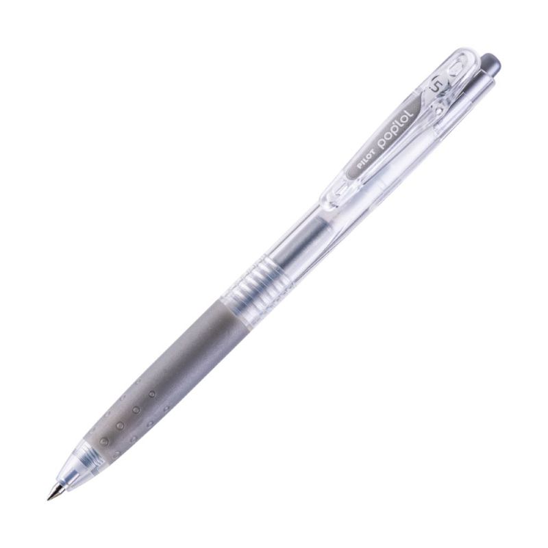PILOT - Lápiz Gel Pop´lol Plateado 0.5 mm. 12 Ud