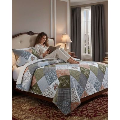 Imagen 2 del producto COBERTOR COLCHA QUILT SHERPA KING MEDIDA 250X270 CM