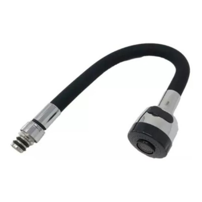 GENERICO - Cuello Flexible de Grifería para Lavaplatos 35 cm Negro