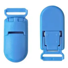 GENERICO - Clip Chupetero Azul, 30 Unidades de Plástico BPA Free