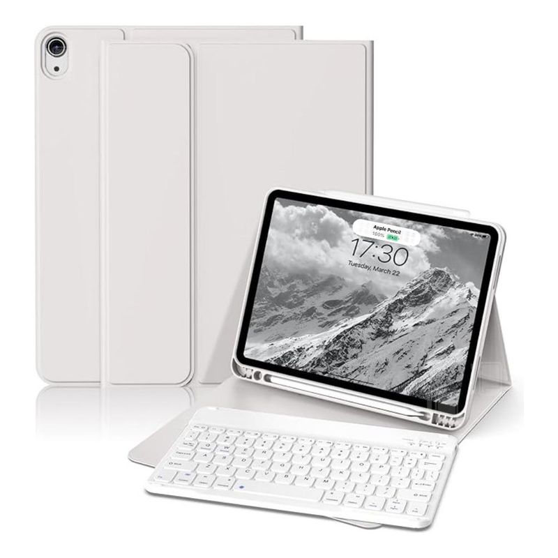 GENERICO - Funda Teclado Magnética para iPad Air 5 con Inclinación Ajustable