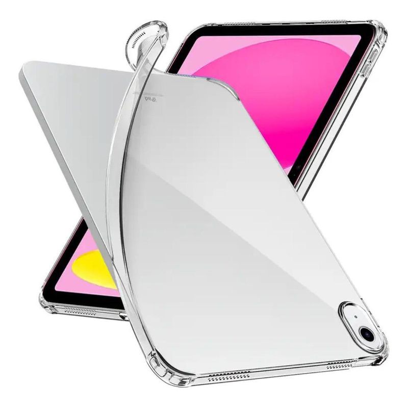 GENERICO - Carcasa Reforzada Transparente de Silicona para iPad 10.9"