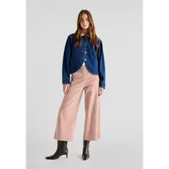 SCALPERS - Chaqueta Denim Cuello Pana