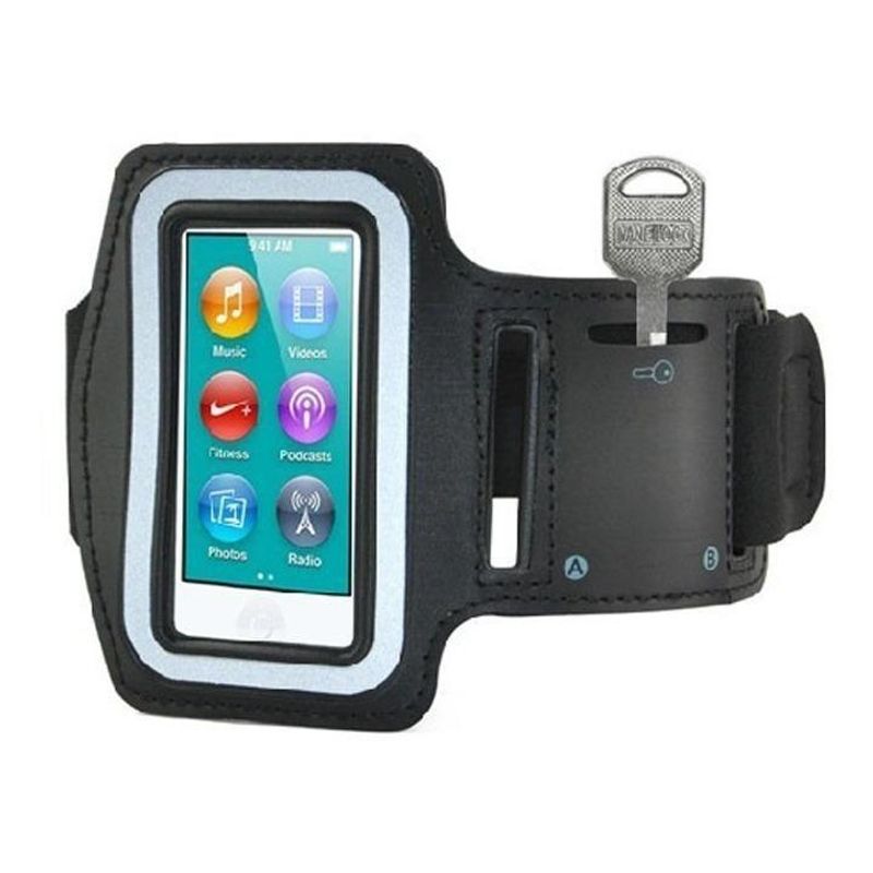 GENERICO - Funda Deportiva Ajustable para iPod Nano 7g, Color Negro