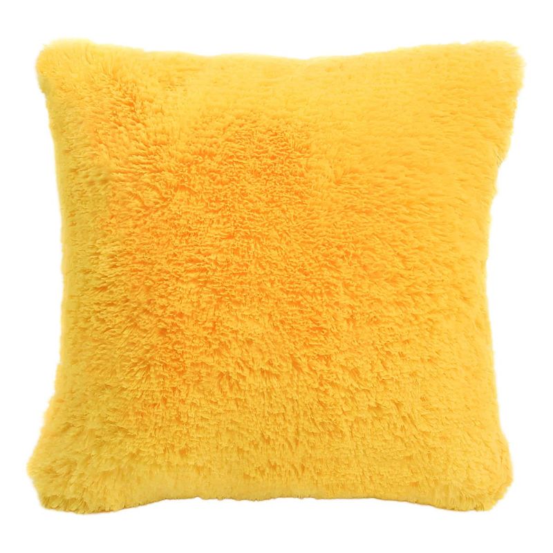GENERICO - Pack de 4 Fundas Decorativas para Cojín Color Amarillo