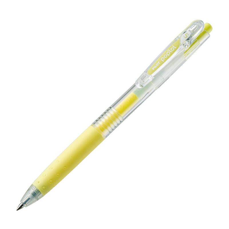 PILOT - Lápiz Gel Pop´lol Amarillo Pastel 0.5 mm. 12 Ud