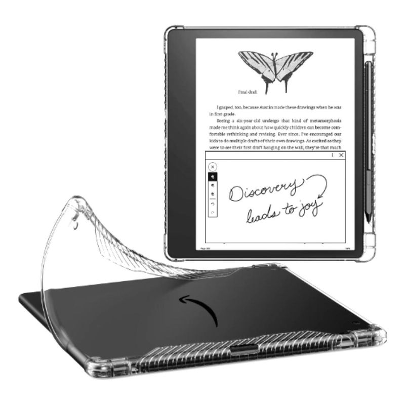 GENERICO - Funda Silicona Transparente con Ranura para Lápiz Kindle