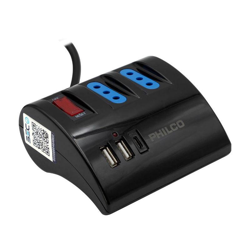 PHILCO - EXTENSIÓN DE ESCRITORIO ACUSB TIPO C - Negro