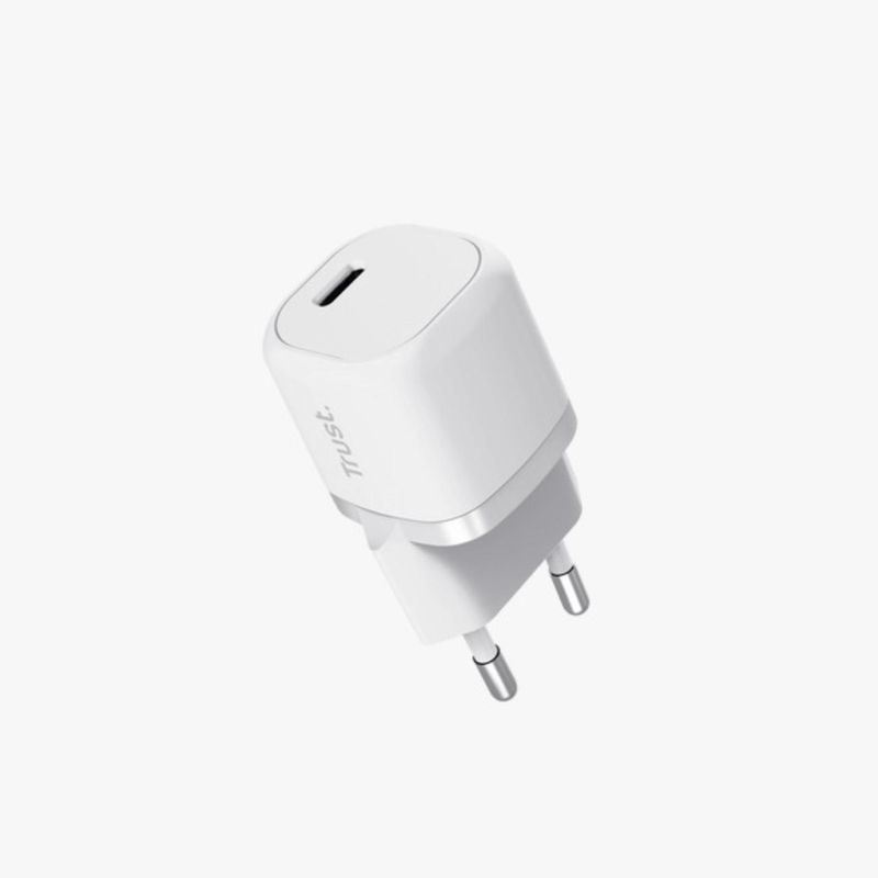TRUST - Cargador USB-C de 20W Maxo - Blanco