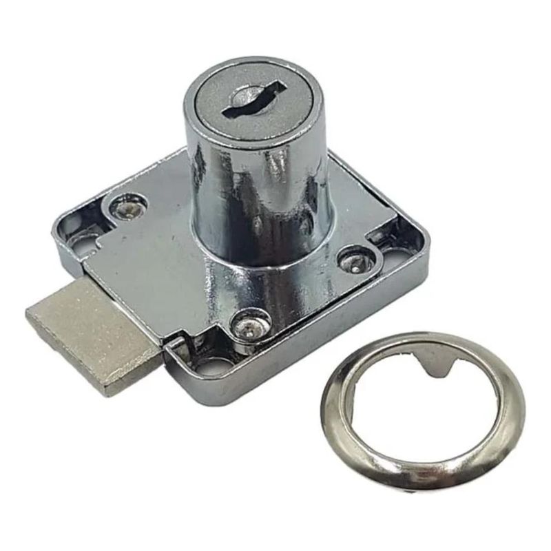 GENERICO - Pack de 3 Cerraduras Cuadradas para Seguridad en Muebles